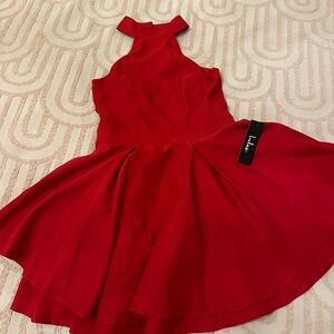 NWT Lulu’s Dress Rehearsal Red Slater Dress M
